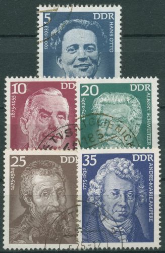 DDR 1975 Persönlichkeiten 2025/29 gestempelt