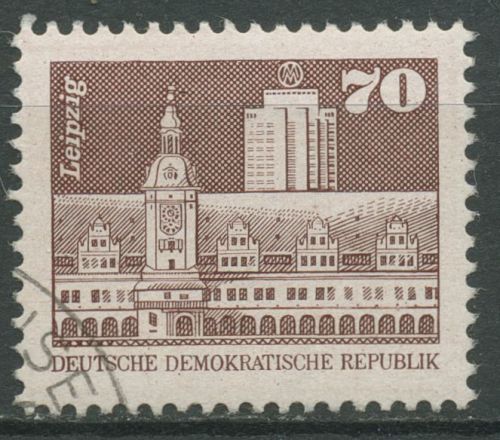 DDR 1981 Aufbau DDR Altes Rathaus Leipzig 2602 gestempelt