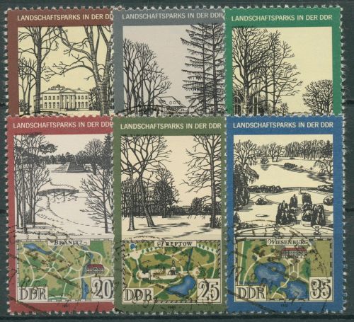 DDR 1981 Landschaftsparks 2611/16 gestempelt