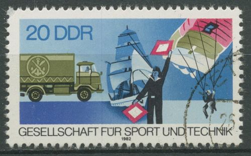 DDR 1982 Gesellschaft für Sport und Technik GST 2715 gestempelt