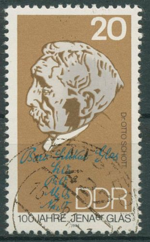 DDR 1984 Jenaer Glas Otto Schott 2848 gestempelt