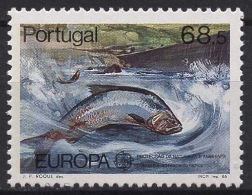 Portugal 1986 Europa CEPT Natur- und Umweltschutz Maifisch 1690 postfrisch