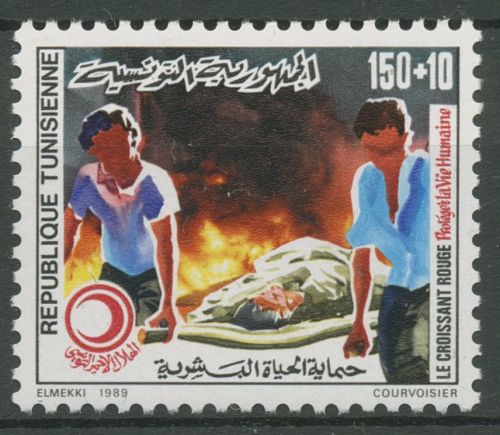 Tunesien 1989 Roter Halbmond 1189 postfrisch