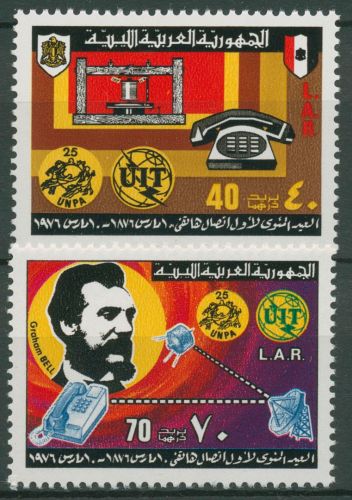 Libyen 1976 Das Telefon Alexander Graham Bell Telefone 513/14 A postfrisch