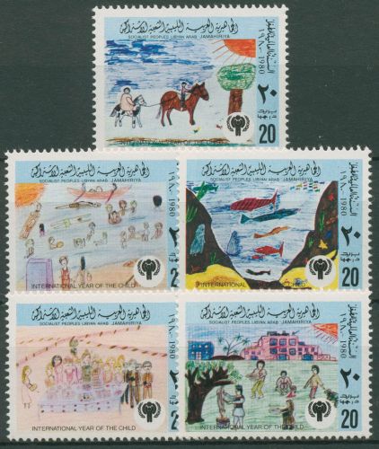 Libyen 1980 Tag des Kindes Kinderzeichnungen 804/08 postfrisch