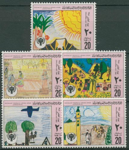 Libyen 1981 Tag des Kindes Kinderzeichnungen 879/83 postfrisch