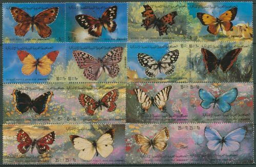 Libyen 1981 Tiere Schmetterlinge Segelfalter Schachbrett 922/37 postfrisch
