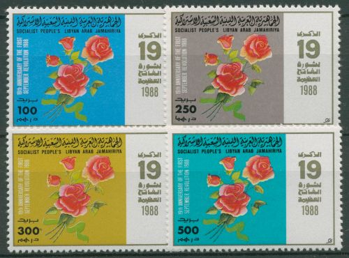 Libyen 1988 Septemberrevolution Blumen Rosen 1795/98 postfrisch