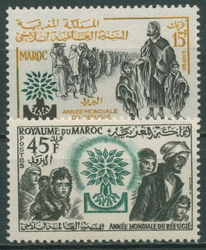 Marokko 1960 Weltflüchtlingsjahr 451/52 postfrisch
