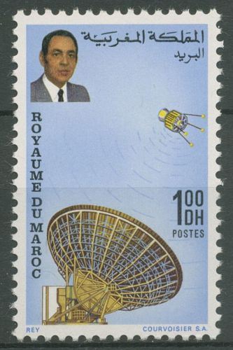 Marokko 1970 Revolution Erdfunkstelle König Hassan II. 671 postfrisch