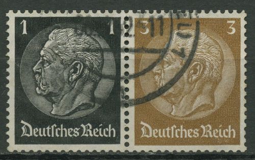 Dt. Reich Zusammendrucke 1940 aus Einheitsgeberstreifen 2, W 95 gestempelt