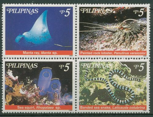 Philippinen 1999 Meerestiere Rochen 3061/64 ZD postfrisch