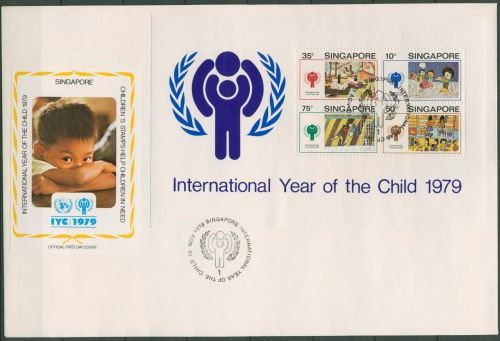 Singapur 1979 Jahr des Kindes Block 11 FDC (X99860)