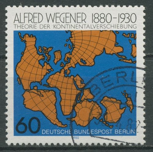 Berlin 1980 Meteorologe Alfred Wegener 616 gestempelt