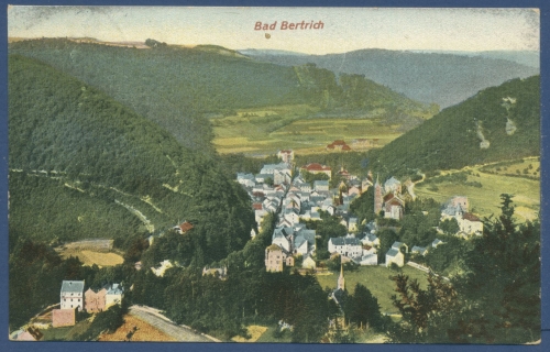 Bad Bertrich Gesamtansicht, gelaufen 1909 (AK493)