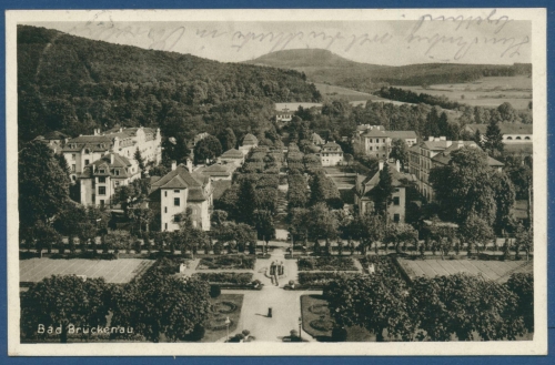 Bad Brückenau Rhön Ortsansicht Foto, gelaufen 1930 (AK494)