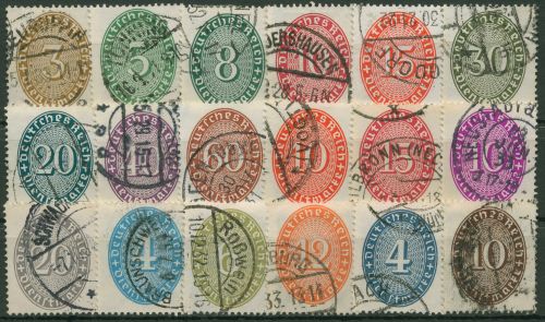 Deutsches Reich Dienstmarken 1927/33 Ziffer im Oval D 114/31 gestempelt