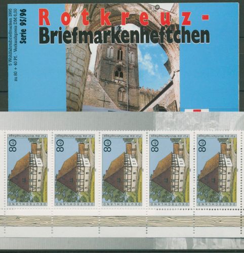 Bund Rotes Kreuz 1995 Häuser Markenheftchen MH 20 (1820) postfrisch (C99897)