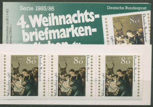 Bund Rotes Kreuz 1985 Weihnachten Markenheftchen MH W4 (1267) postfrisch(C99913)