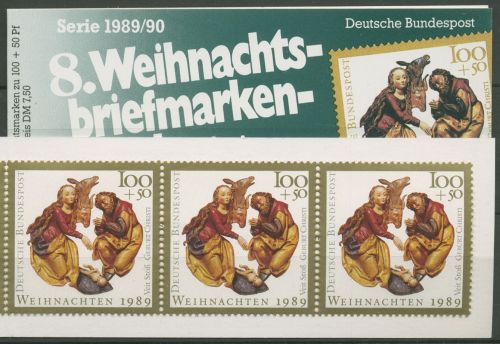 Bund Rotes Kreuz 1989 Weihnachten Markenheftchen MH W8 (1449) postfrisch(C99922)