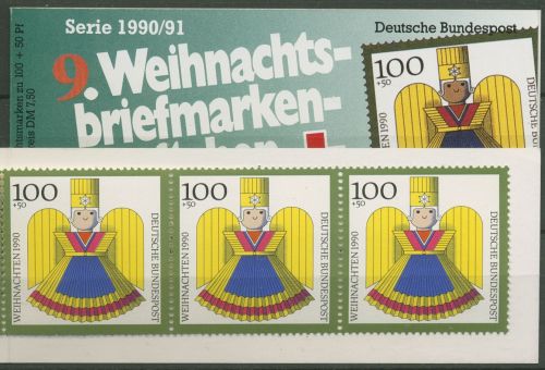 Bund Rotes Kreuz 1990 Weihnachten Markenheftchen 1487 MH W10 postfrisch (C99924)