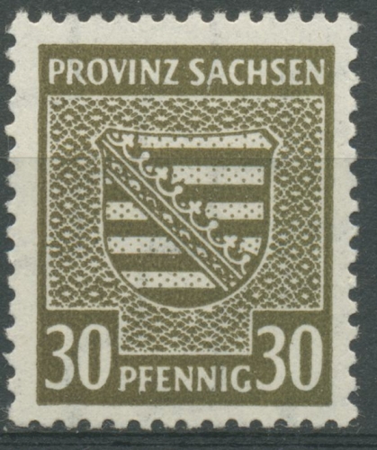SBZ Provinz Sachsen 1945 Provinzwappen 83 X a postfrisch geprüft