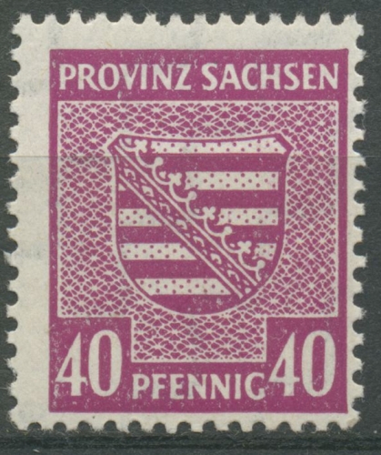 SBZ Provinz Sachsen 1945 Provinzwappen 84 X b postfrisch