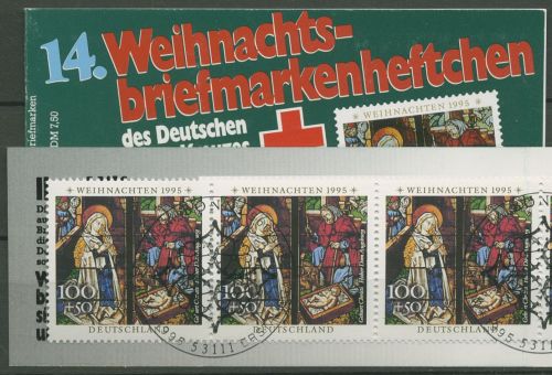 Bund Rotes Kreuz 1995 Weihnachten Markenheftchen 1832 MH W20 ESST Bonn (C99938)