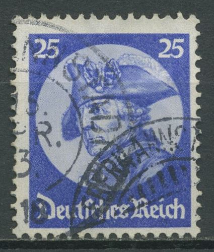 Deutsches Reich 1933 Friedrich der Große 481 gestempelt