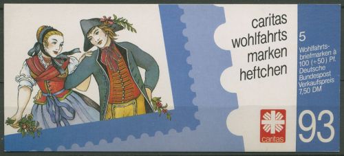 Bund Caritas 1993 Trachten Markenheftchen (1699) MH 10 postfrisch (C99981)