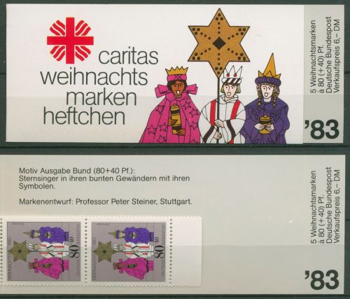 Bund Caritas 1983 Weihnachten Markenheftchen (1196) MH W 1 postfrisch (C99983)