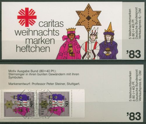 Bund Caritas 1983 Weihnachten Markenheftchen (1196) MH W 1 ESST Bonn (C99984)
