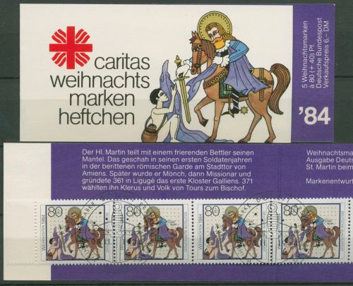 Bund Caritas 1984 Weihnachten Markenheftchen (1233) MH W 2 ESST Bonn (C99986)