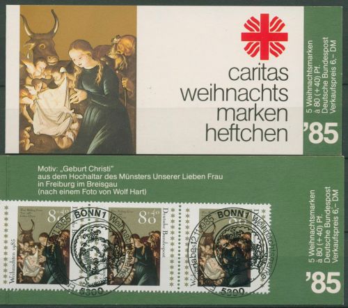 Bund Caritas 1985 Weihnachten Markenheftchen (1267) MH W 3 ESST Bonn (C99988)