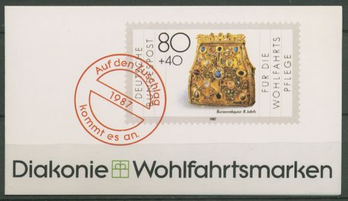 Bund Diakonie 1987 Goldkunst Markenheftchen (1336) MH 3 postfrisch (C60048)