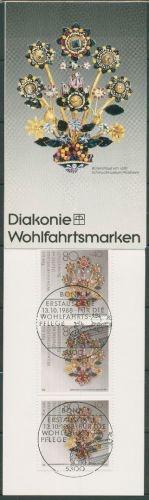 Bund Diakonie 1988 Goldkunst Markenheftchen (1386) MH 4 ESST Bonn (C60052)