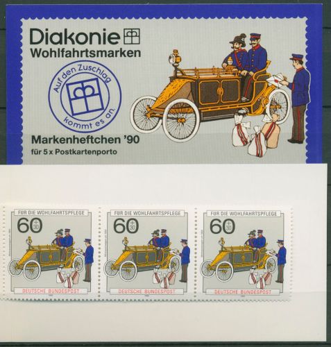 Bund Diakonie 1990 Postamt Markenheftchen (1474) MH 6 postfrisch (C60056)