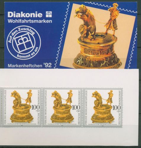 Bund Diakonie 1992 Uhren Markenheftchen (1634) MH 10 postfrisch (C60066)