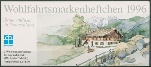Bund Diakonie 1996 Häuser Markenheftchen (1884) MH 17 postfrisch (C60075)