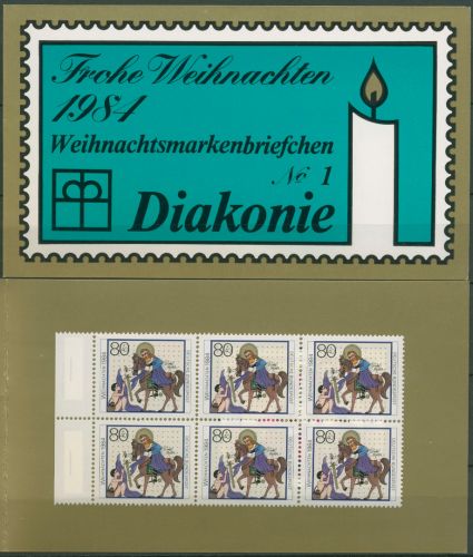 Bund Diakonie 1984 Weihnachten Markenheftchen (1233) MH W 1 postfrisch (C60077)