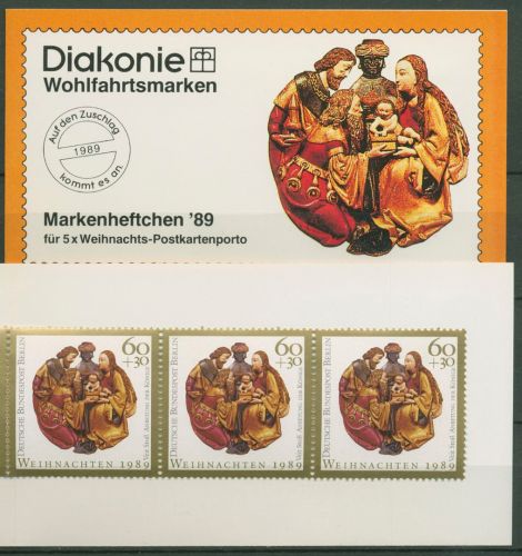 Bund Diakonie 1989 Weihnachten Markenheftchen (1443) MH W 6 postfrisch (C60084)