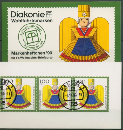 Bund Diakonie 1990 Weihnachten Markenheftchen (1487) MH W 8 gestempelt (C60089)
