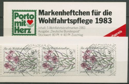 Bund Freie Wohlfahrtspflege 1983 Markenheftchen (1190) MH 1 ESST Bonn (C60105)