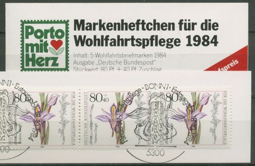 Bund Freie Wohlfahrtspflege 1984 Markenheftchen (1227) MH 2 ESST Bonn (C60108)
