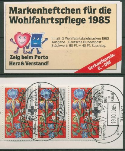 Bund Freie Wohlfahrtspflege 1985 Markenheftchen (1261) MH 3 gestempelt (C60111)