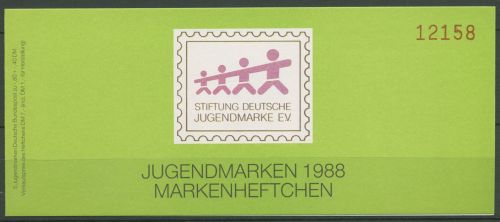 Bund Jugendmarke 1988 Musiker Markenheftchen (1363) MH 1 postfrisch (C60147)