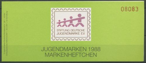 Bund Jugendmarke 1988 Musiker Markenheftchen (1363) MH 1 gestempelt (C60148)