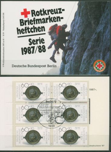 Berlin Rotes Kreuz 1987 Goldkunst Markenheftchen 790 MH ESST Berlin (C60201)