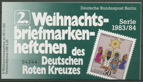 Berlin Rotes Kreuz 1983 Weihnachten Markenheftchen 707 W MH postfrisch (C60209)