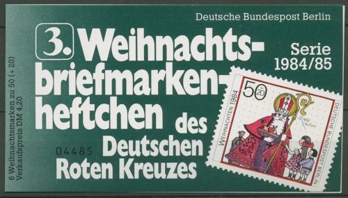 Berlin Rotes Kreuz 1984 Weihnachten Markenheftchen 729 W MH postfrisch (C60210)